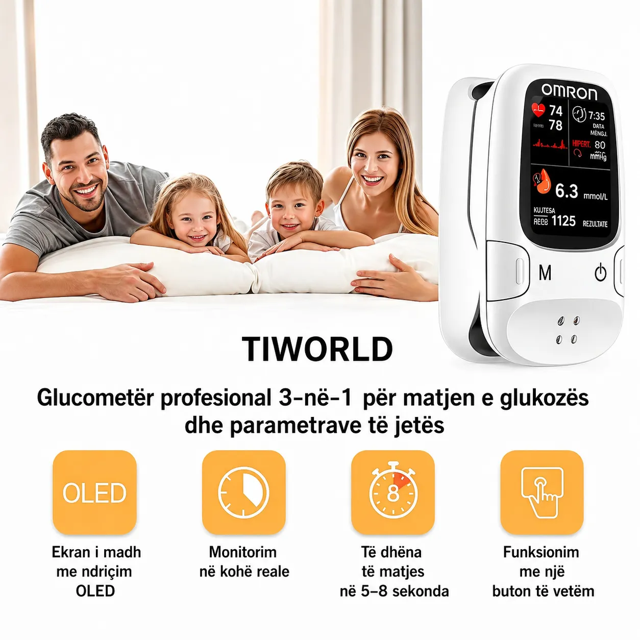 Omron™ prezanton një glukometër të ri inteligjent, jo-invaziv 🔥Prodhuar në SHBA🔥