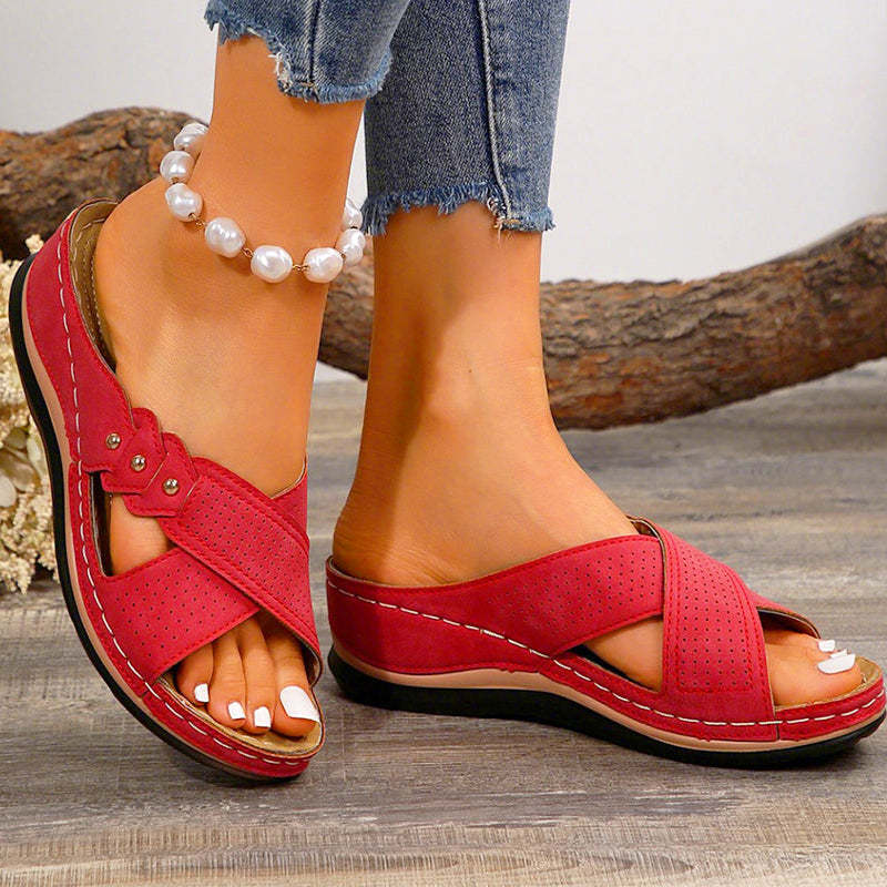 Ortopedyczne sandały wygodne do noszenia przez cały dzień, łagodzą bóle pleców i stóp 🔥💖 Druga para za pół ceny