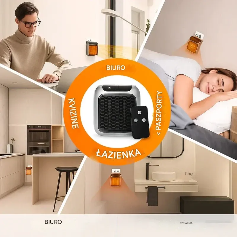 Z grzejnikiem Coeurva już nigdy nie będziesz marnować pieniędzy na ogrzewanie – Twój pokój nagrzeje się w kilka sekund 🔥Drugi egzemplarz w połowie ceny!