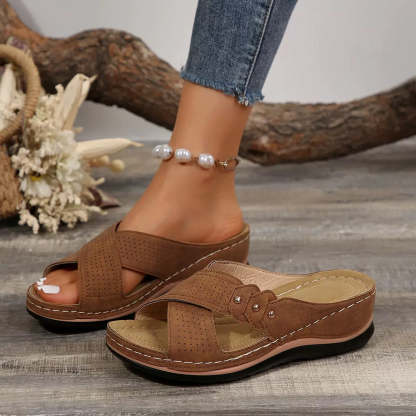 Ortopedyczne sandały wygodne do noszenia przez cały dzień, łagodzą bóle pleców i stóp 🔥💖 Druga para za pół ceny