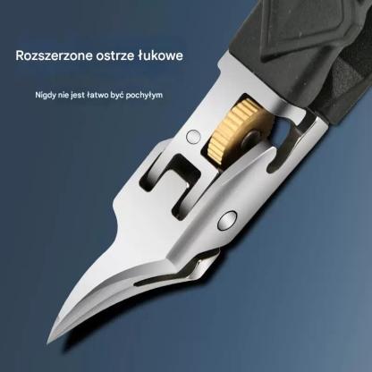 „Cążki do paznokci zaprojektowane przez podologa – bezpiecznie i łatwo radzą sobie z wrastającymi, zgrubiałymi oraz zainfekowanymi grzybicą paznokciami.”