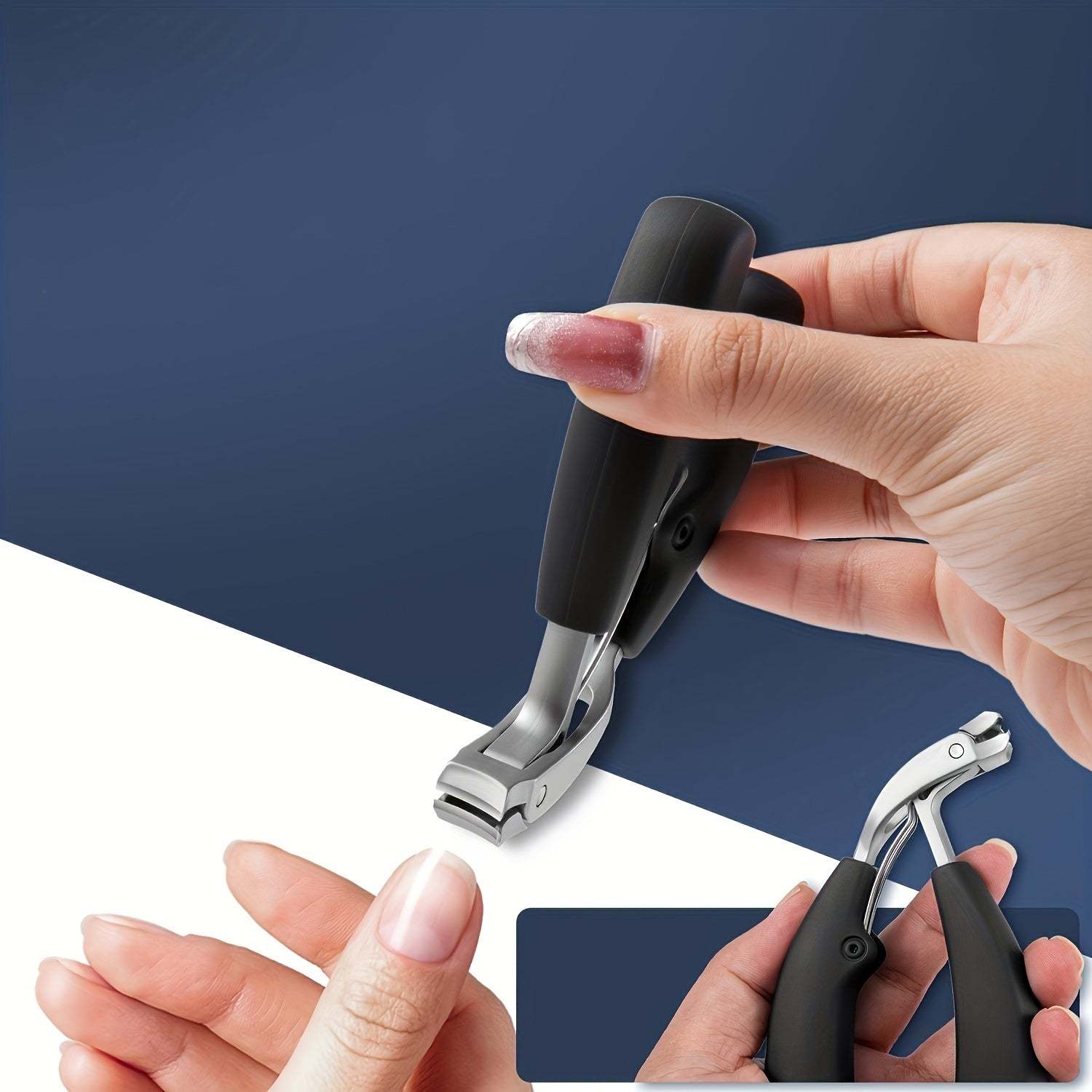 Coeurva Obcinacz do paznokci o ostrych ostrzach ze stali nierdzewnej zaprojektowany do grubych paznokci