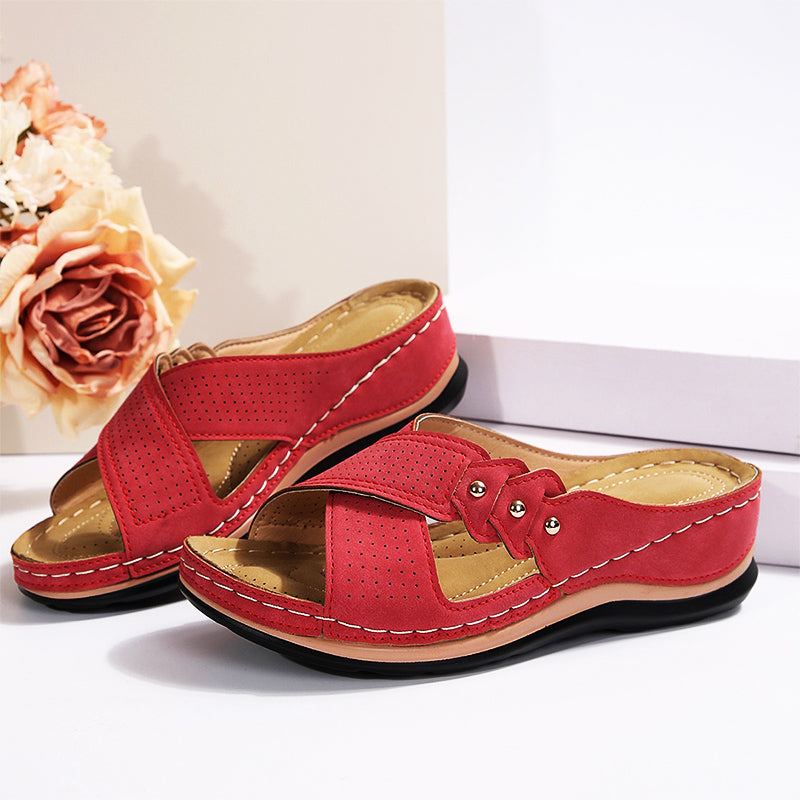 Ortopedyczne sandały wygodne do noszenia przez cały dzień, łagodzą bóle pleców i stóp 🔥💖 Druga para za pół ceny