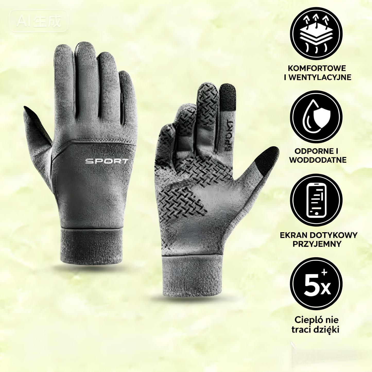 Dotykowe rękawice wełniane z podszewką – zapewniają maksymalny komfort, ciepło i ochronę dla osób starszych 🔥Drugi sztuka za pół ceny!