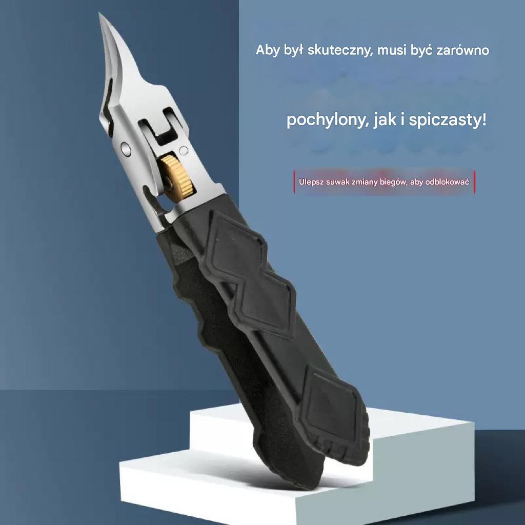 „Cążki do paznokci zaprojektowane przez podologa – bezpiecznie i łatwo radzą sobie z wrastającymi, zgrubiałymi oraz zainfekowanymi grzybicą paznokciami.”