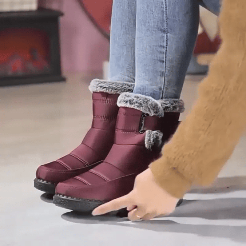 Premium ortopedyczne kapcie zimowe dla seniorów – wygodne, stabilne, ciepłe i wodoodporne, teraz 50% rabatu!