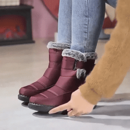 Premium ortopedyczne kapcie zimowe dla seniorów – wygodne, stabilne, ciepłe i wodoodporne, teraz 50% rabatu!