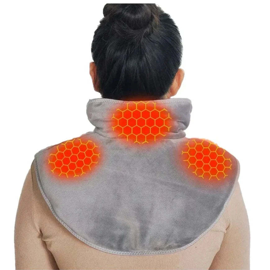 Masážní vyhřívací polštář na ramena a krk 2025 – účinně ulevuje od bolesti krku a ramen 🔥 Druhý kus za poloviční cenu!