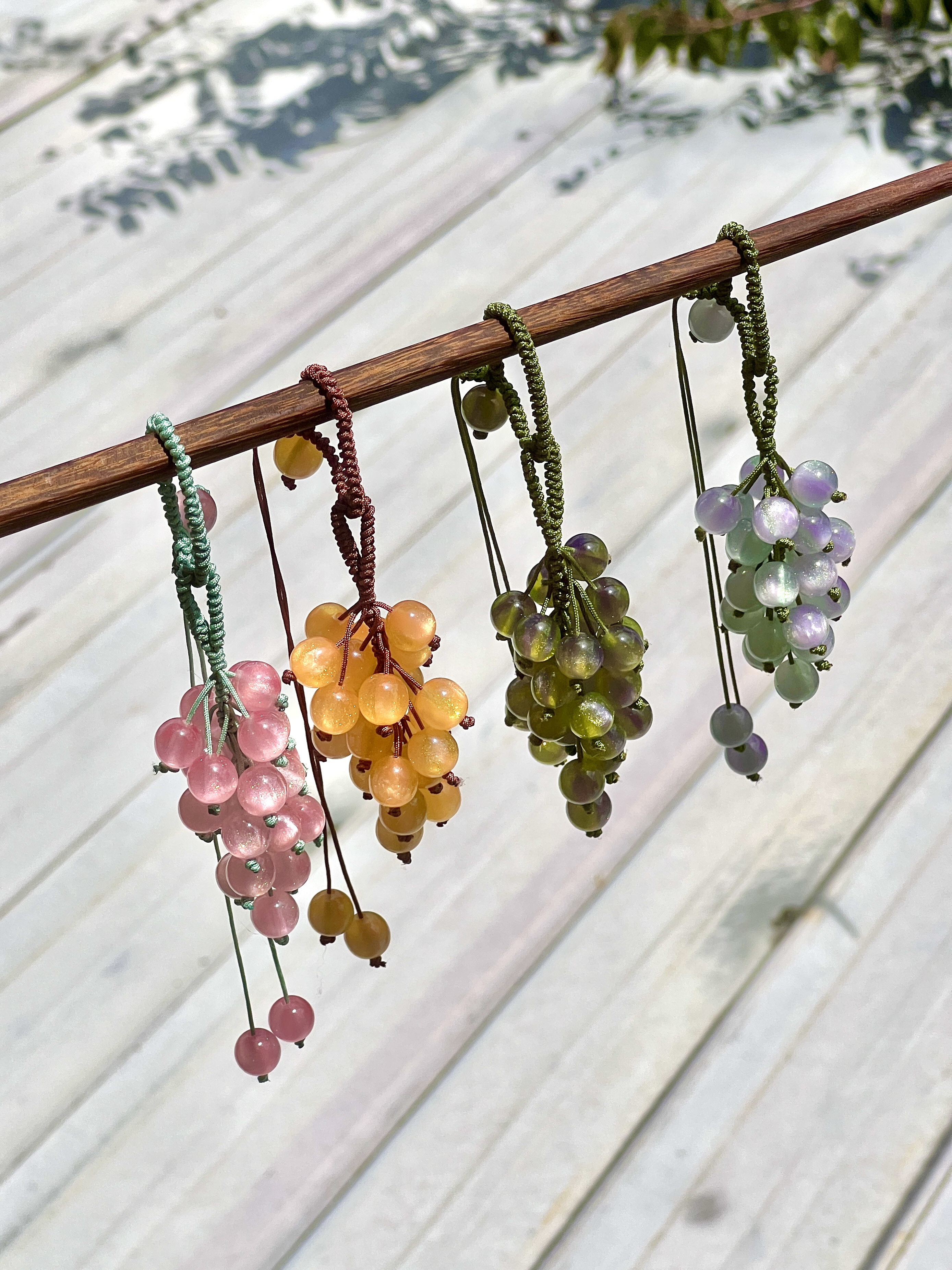 Aurora Grapes UV Color Changing Charm 10mm 