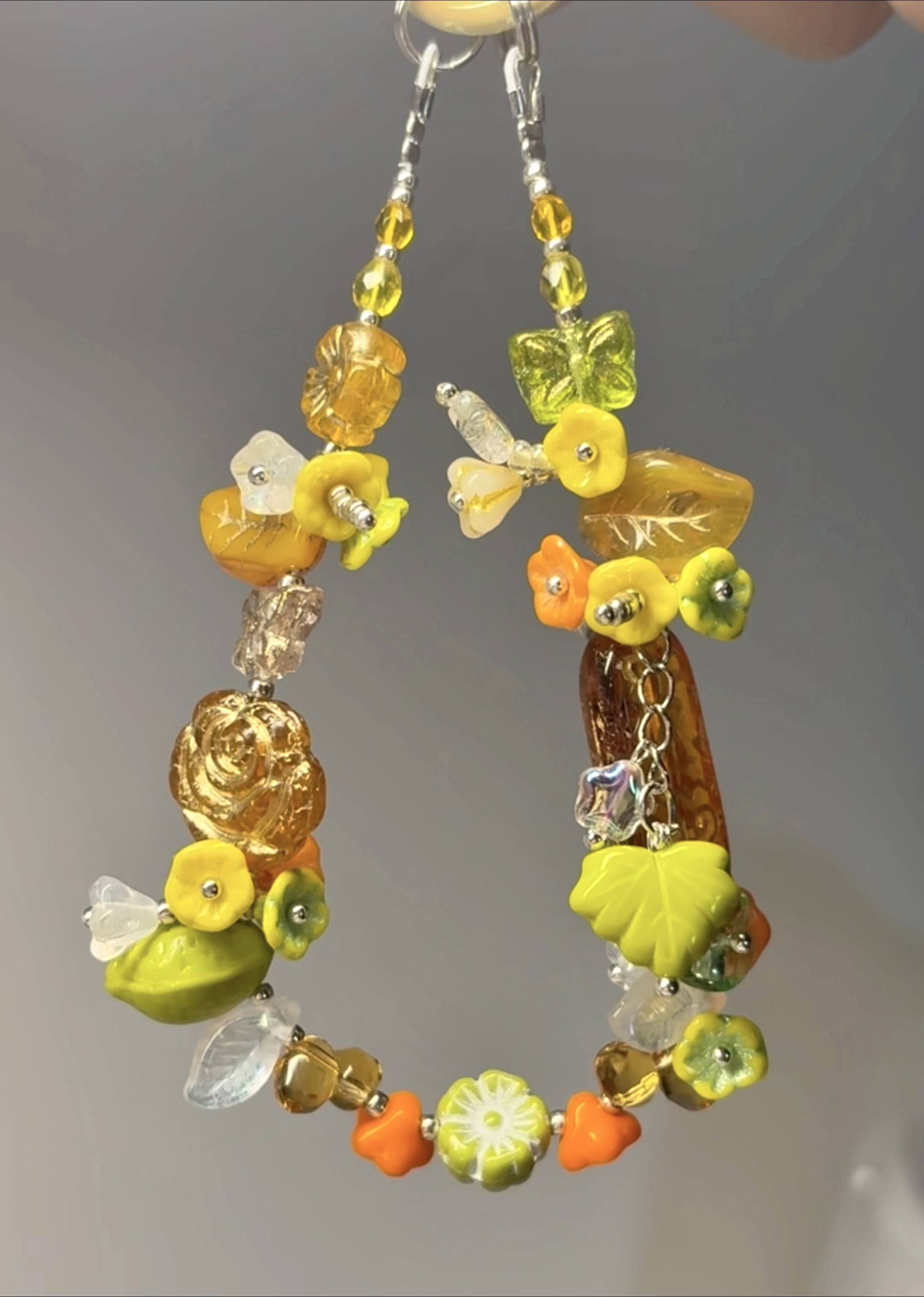 Cezch beaded phone strap/charm - one and only