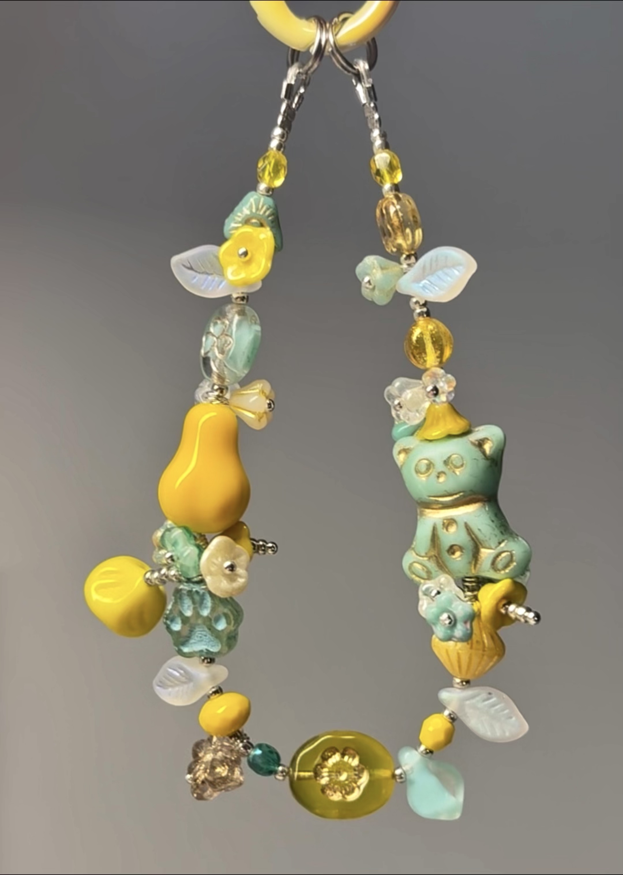 Cezch beaded phone strap/charm - one and only