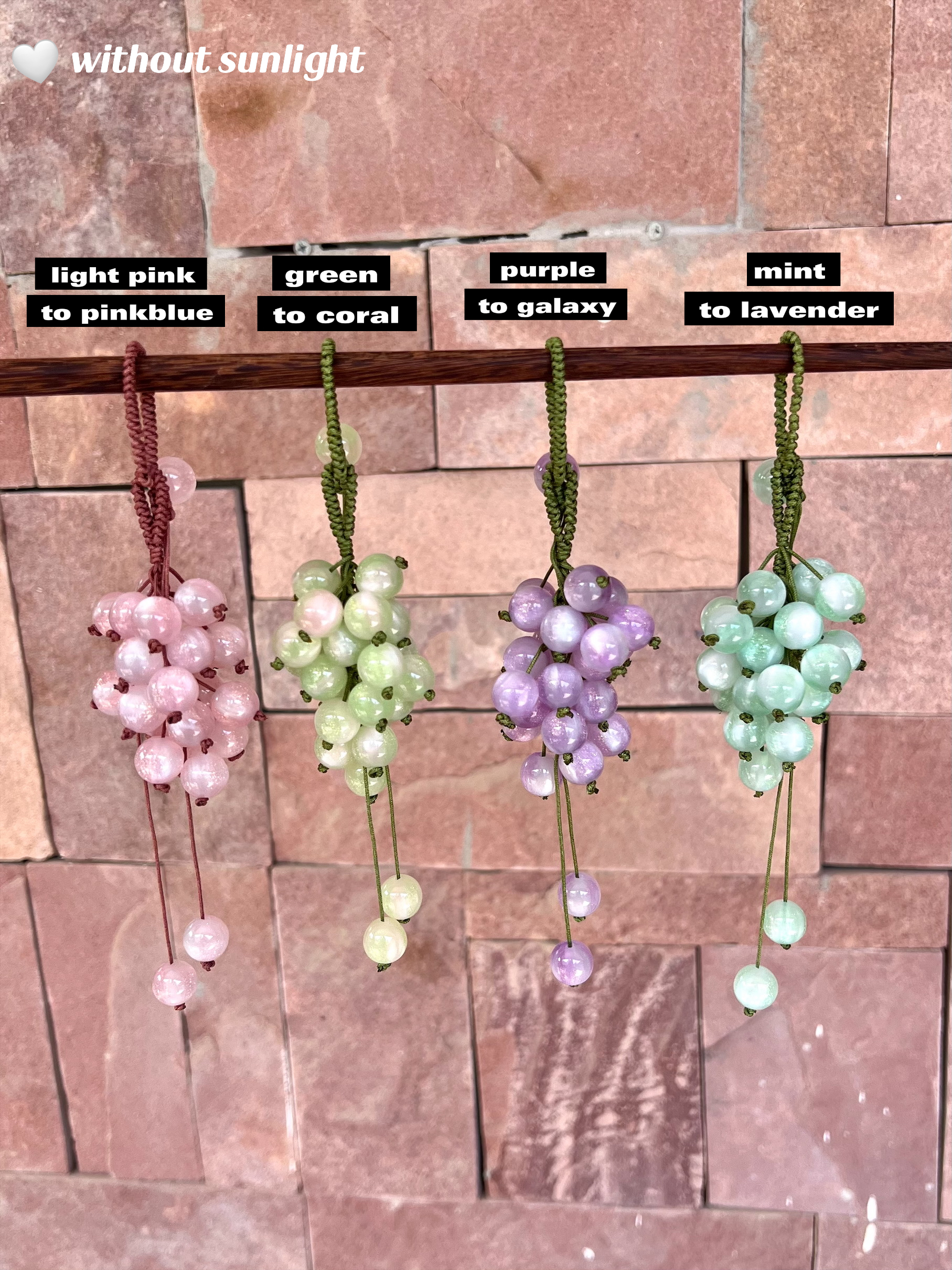 Aurora Grapes UV Color Changing Charm 12mm