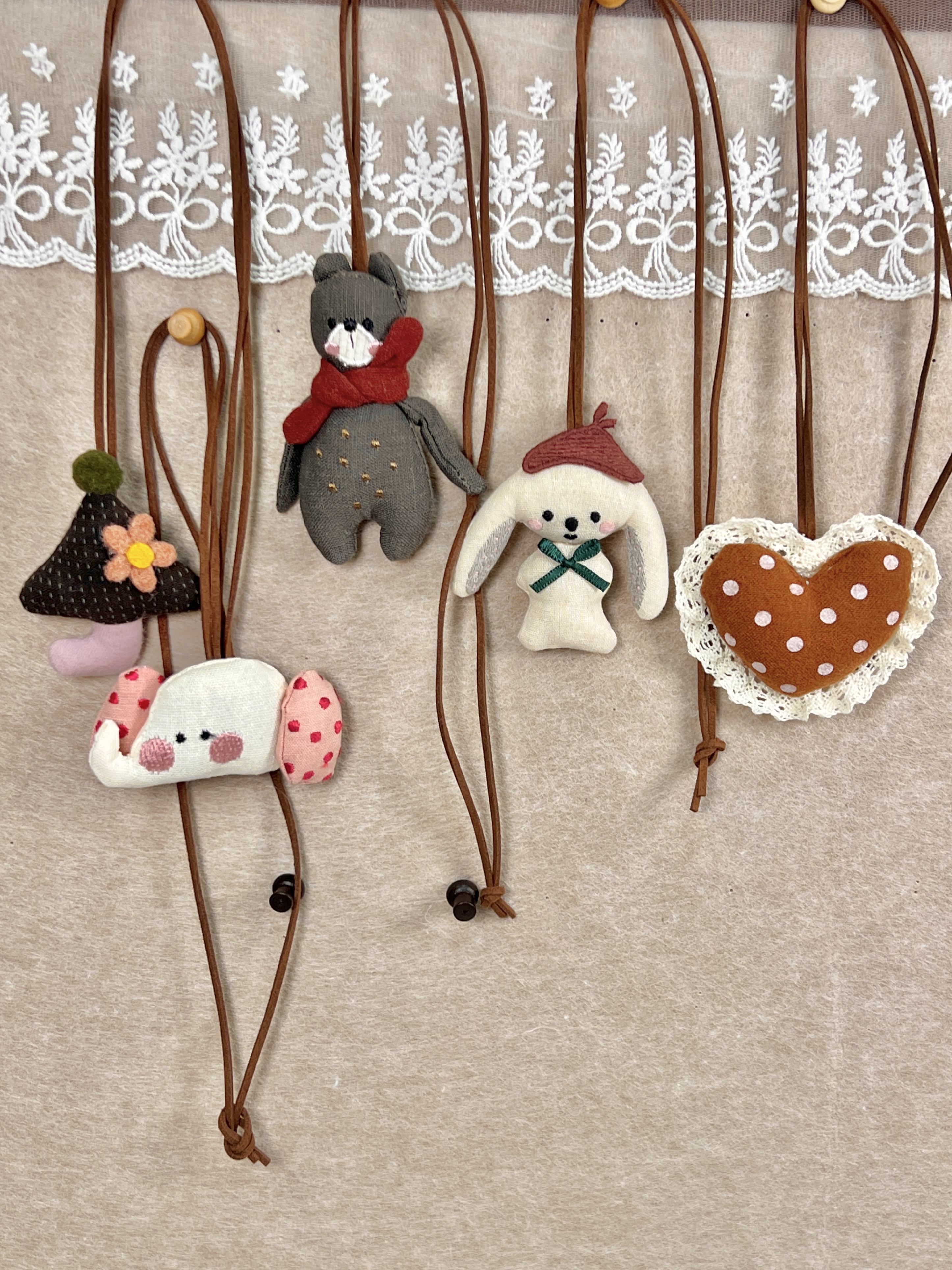 Cute Soft Plush Animal Necklace