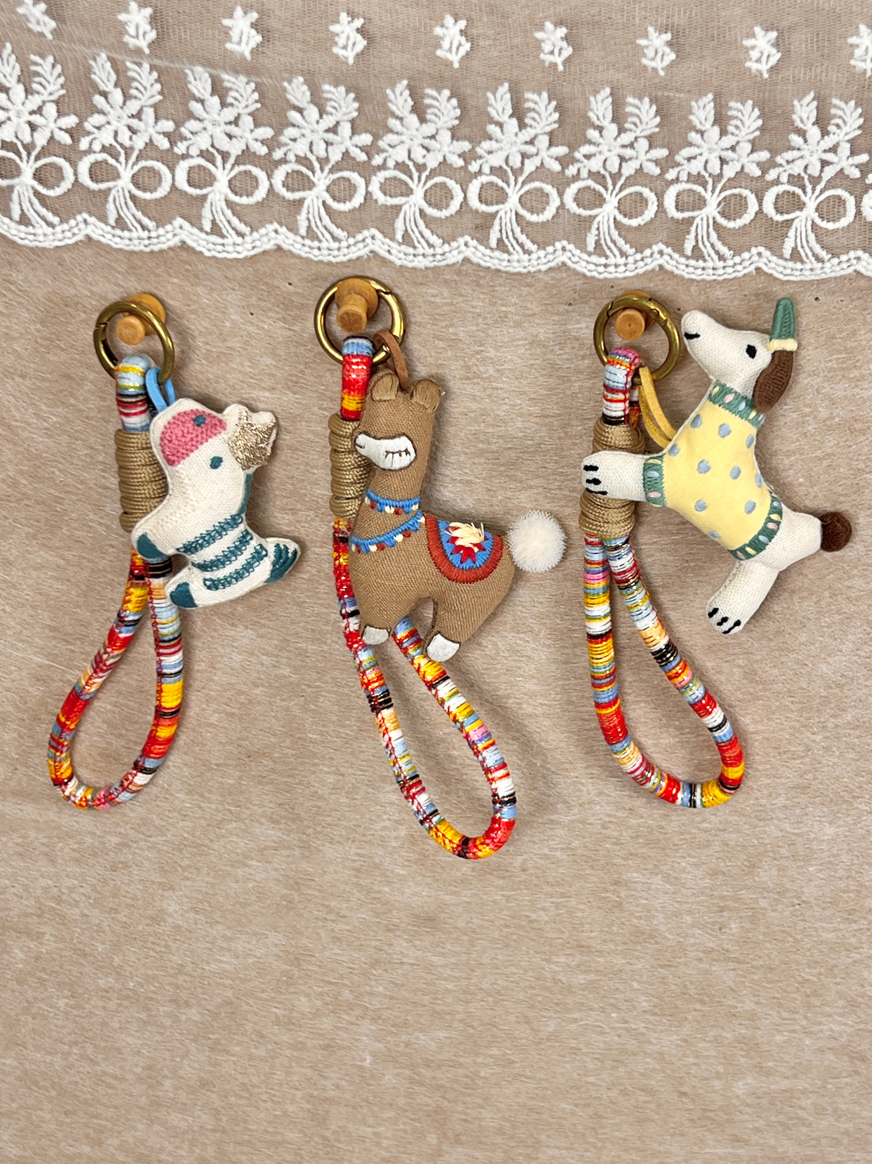 Cute Soft Plush Animal Charm