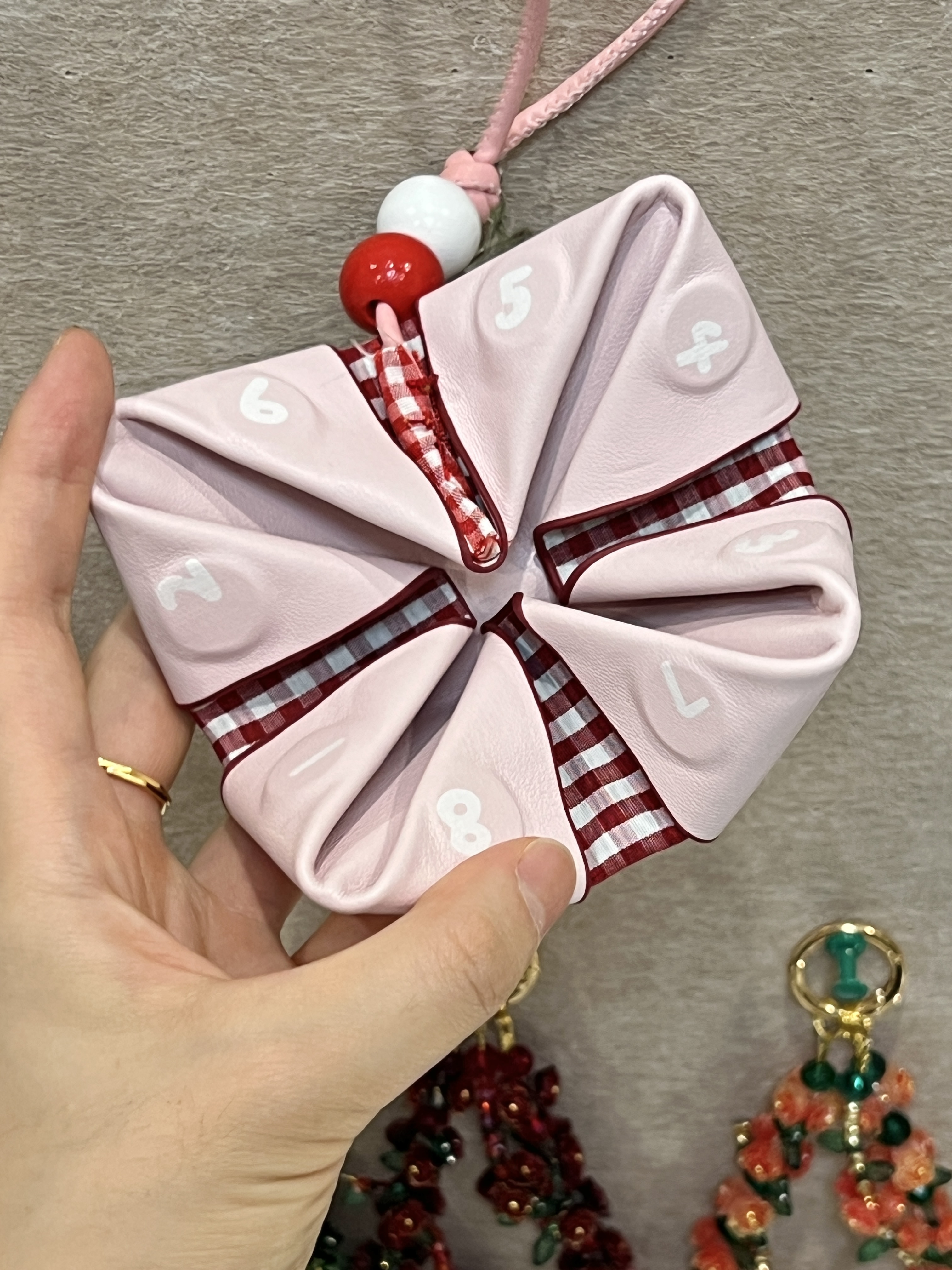 Fortune Teller Bag Charm Keychains Car hanging Charm