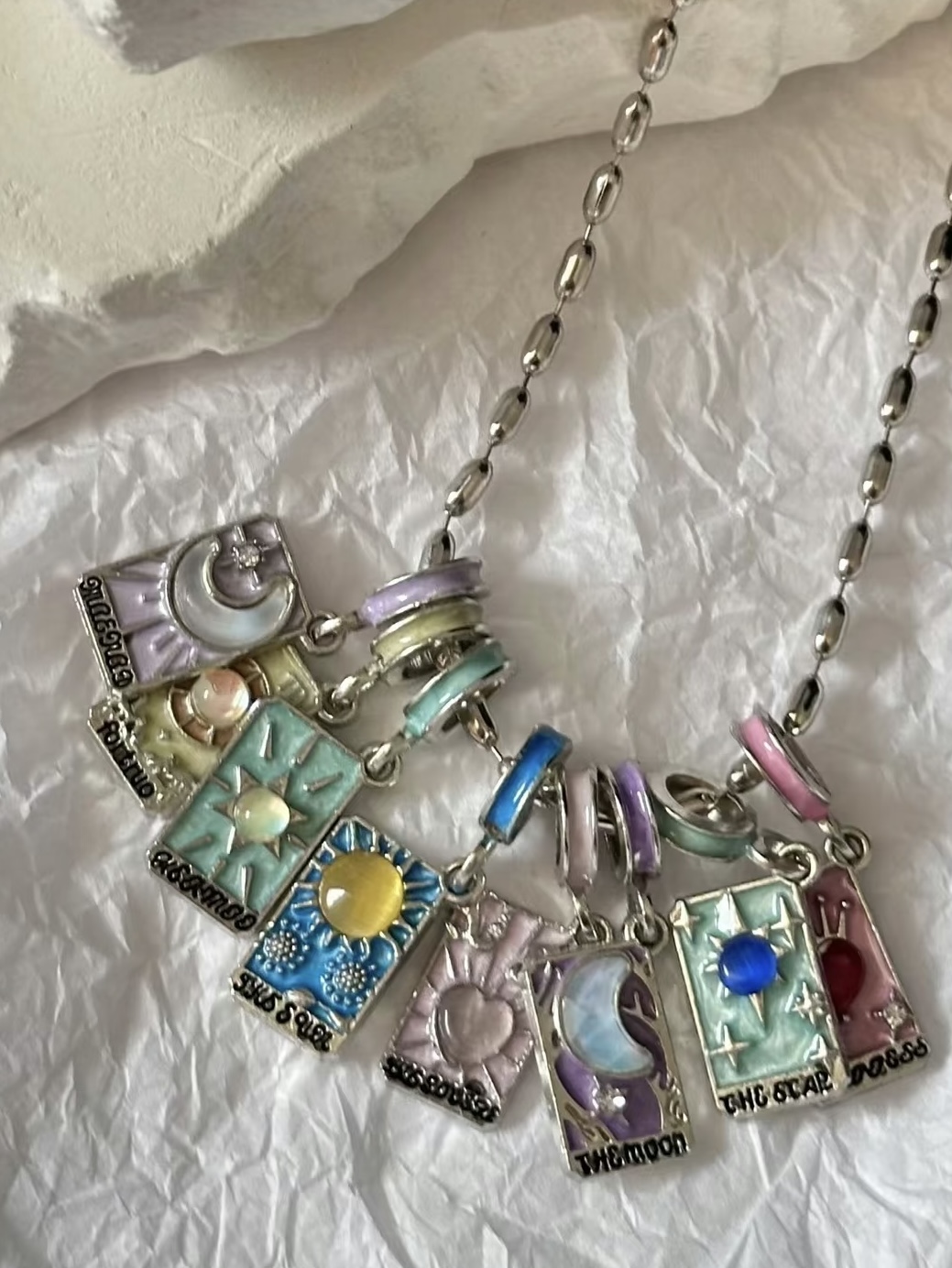 Interchangeable Tarot Card Necklace