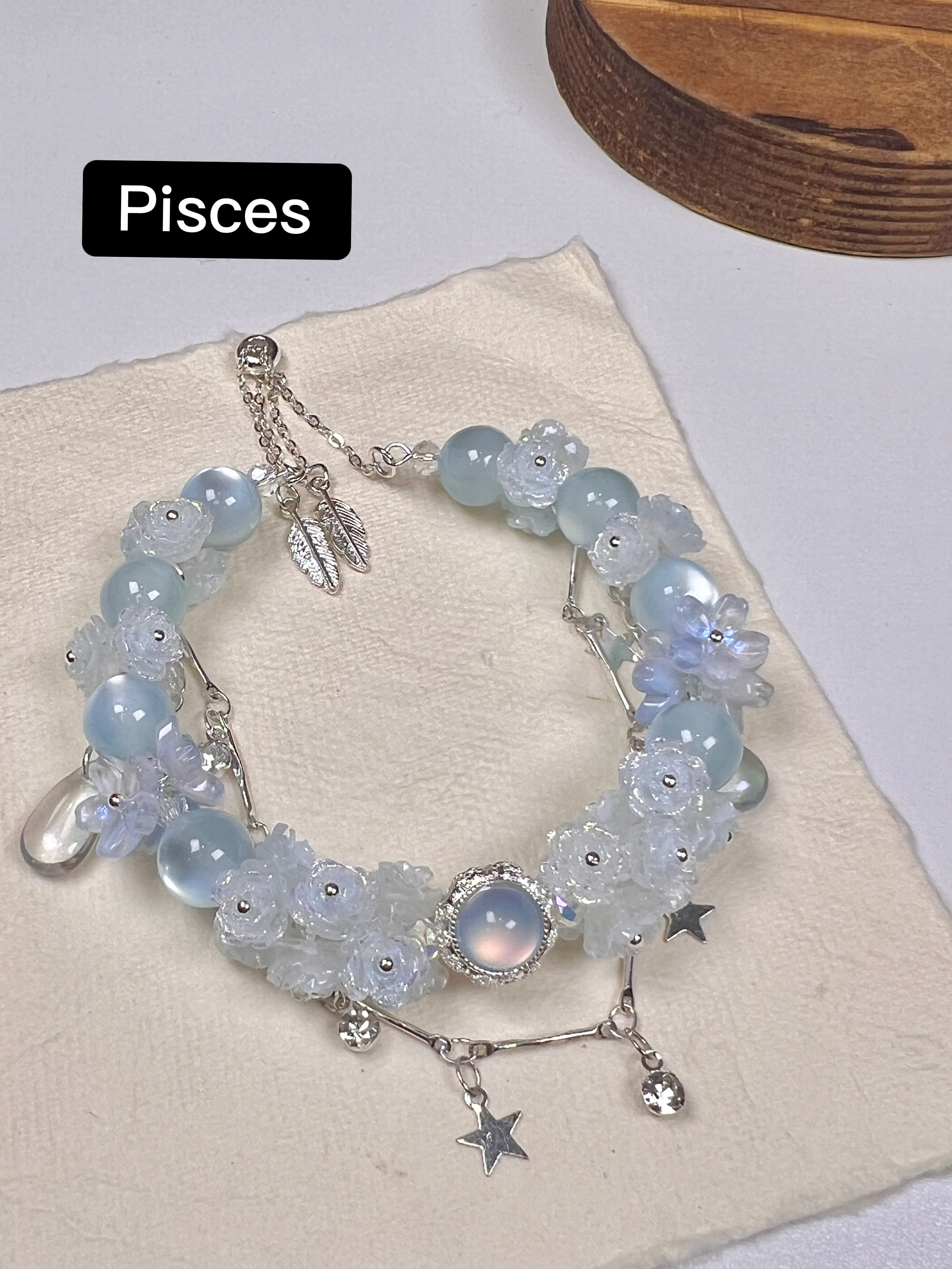 Birthstone Zodiac Adjustable Bracelet