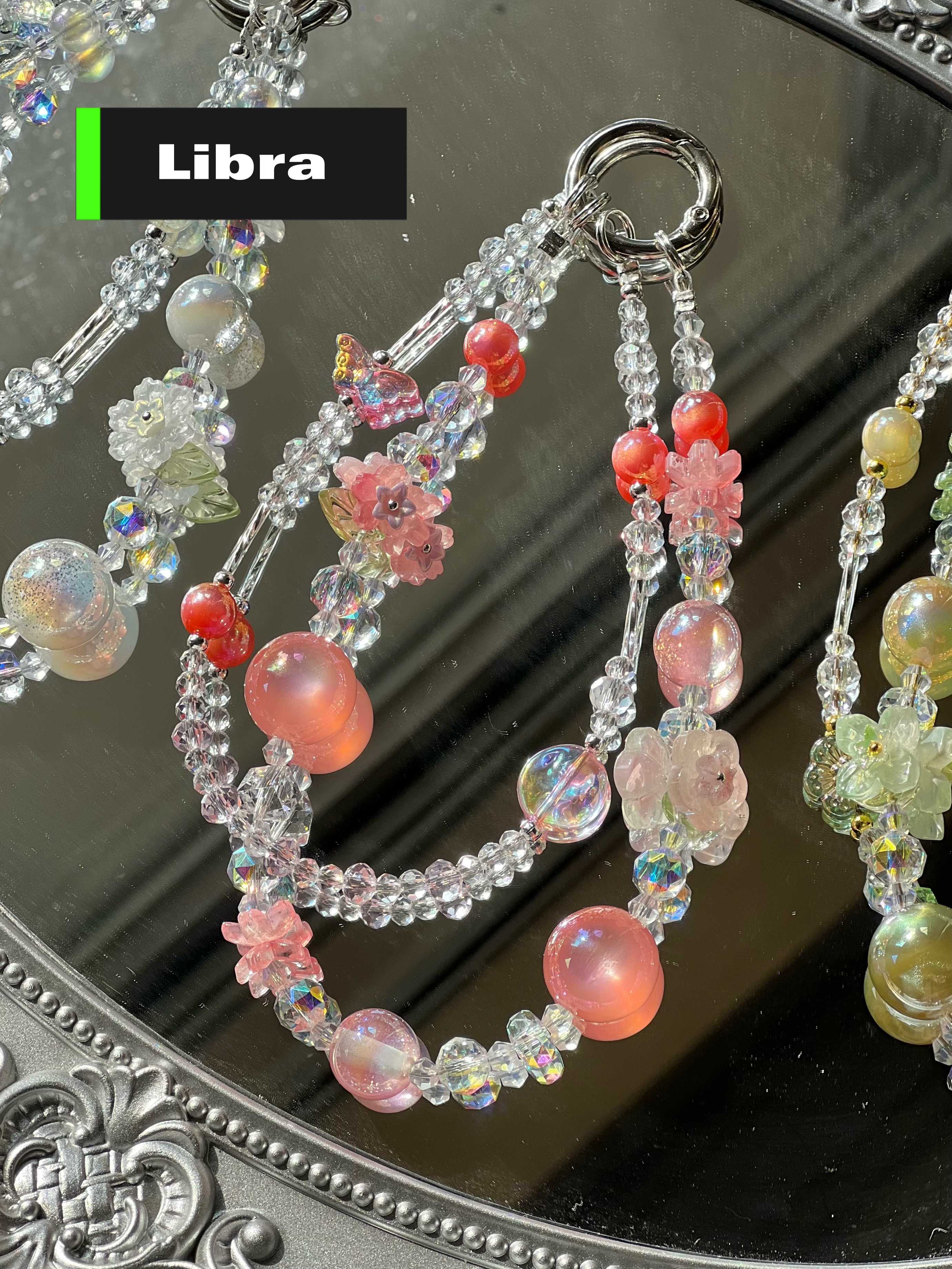 The Starway Zodiac Birthstone Bead Charms phone strap bag charm 