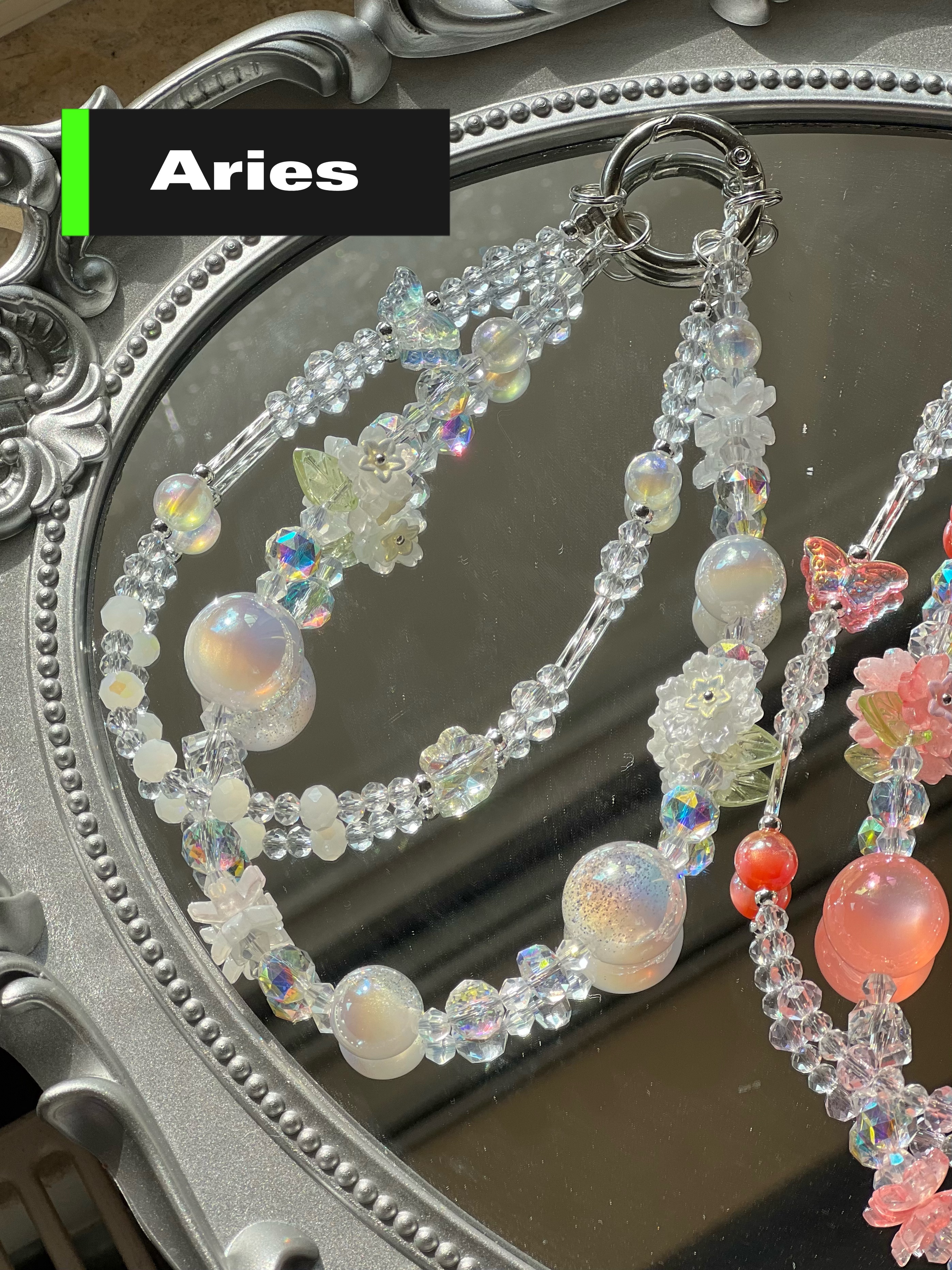 The Starway Zodiac Birthstone Bead Charms phone strap bag charm 