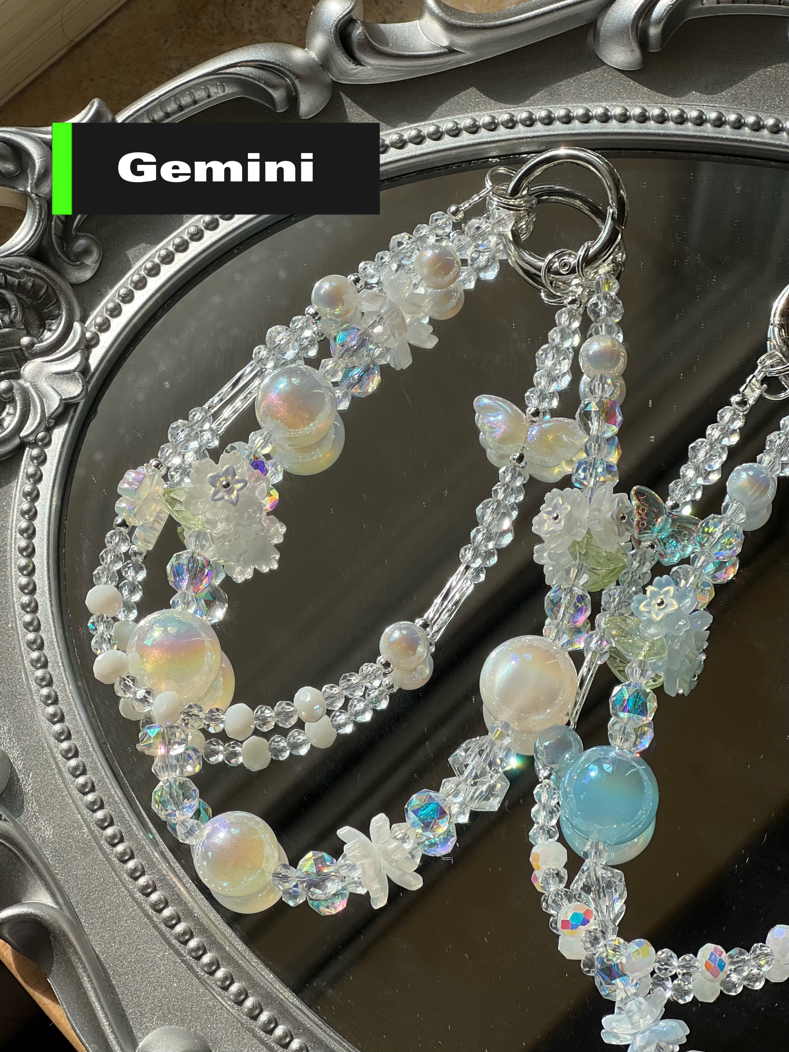 The Starway Zodiac Birthstone Bead Charms phone strap bag charm 