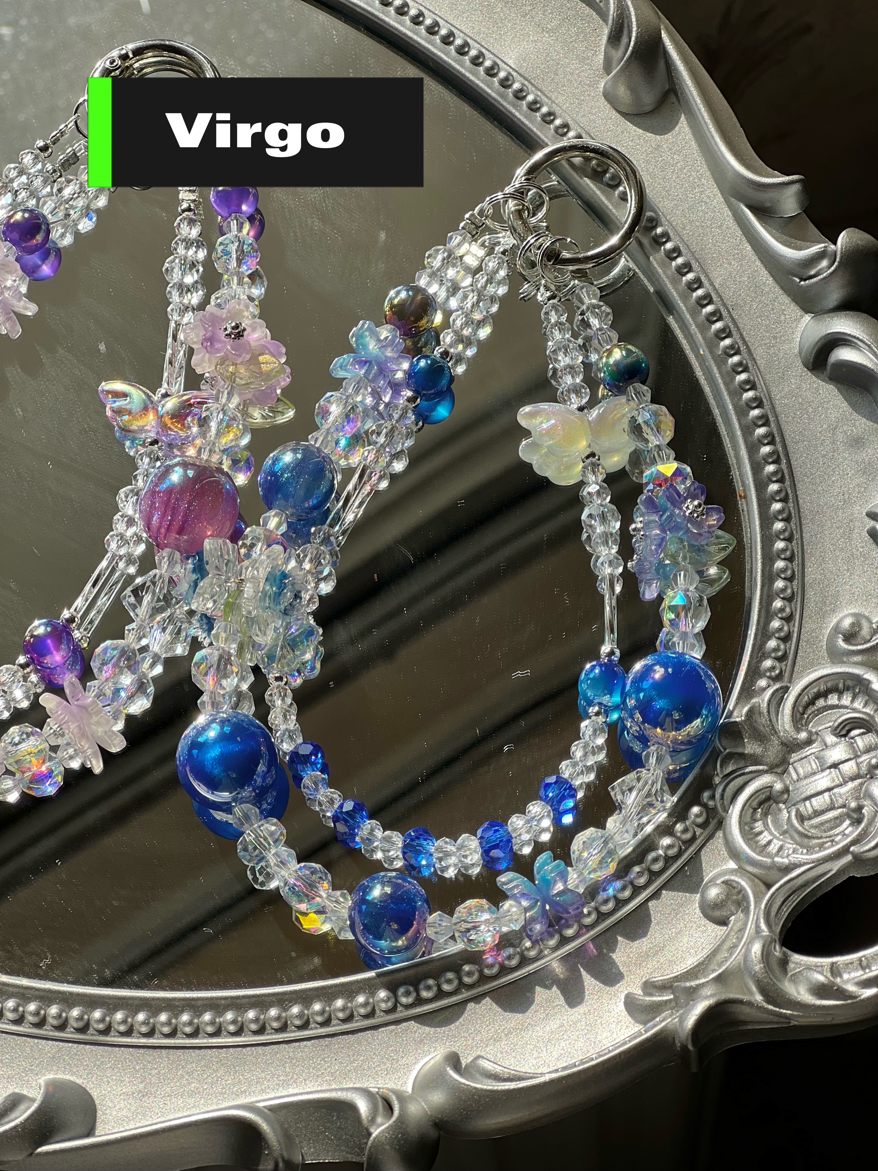 The Starway Zodiac Birthstone Bead Charms phone strap bag charm 