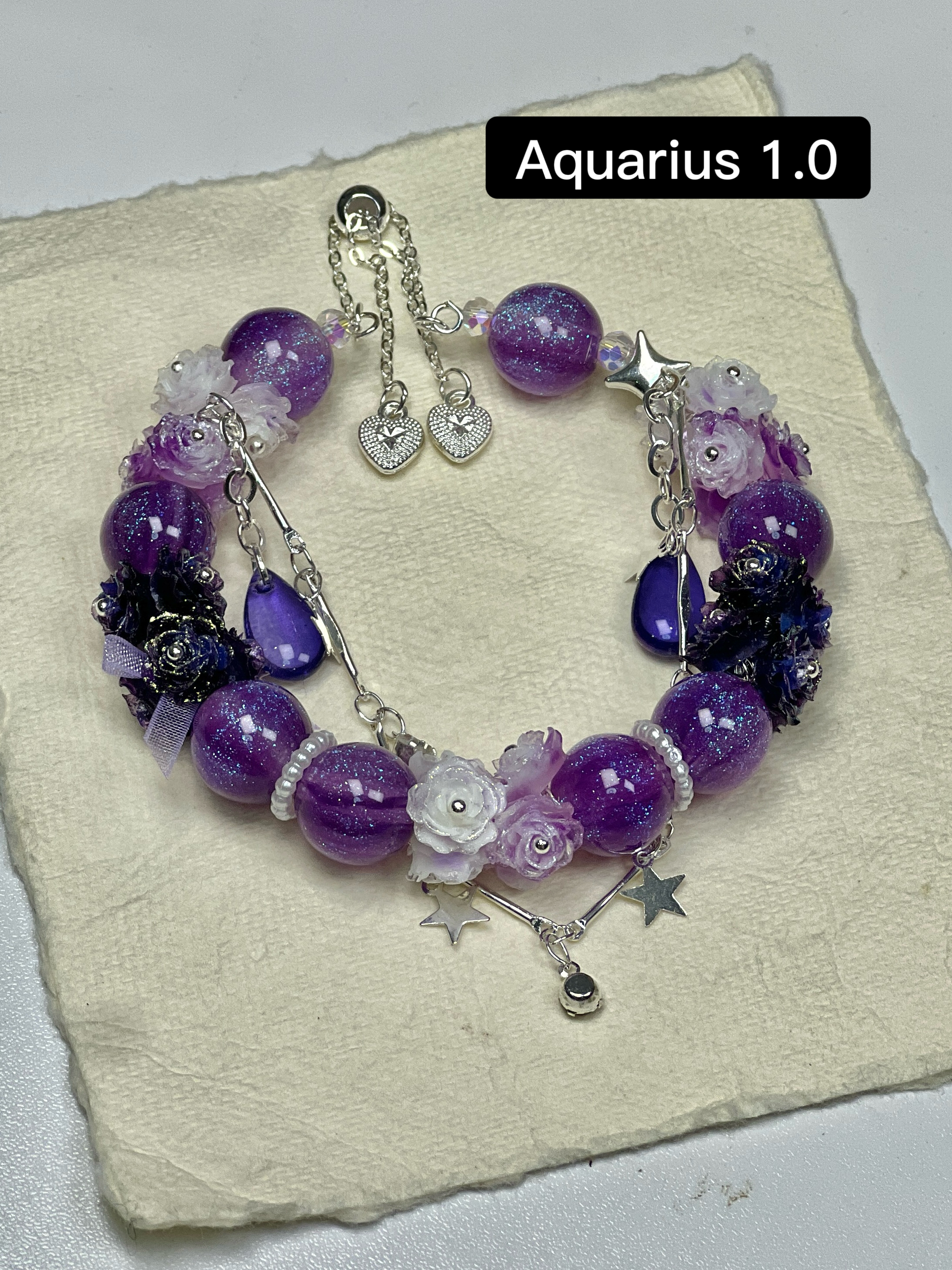 Birthstone Zodiac Adjustable Bracelet