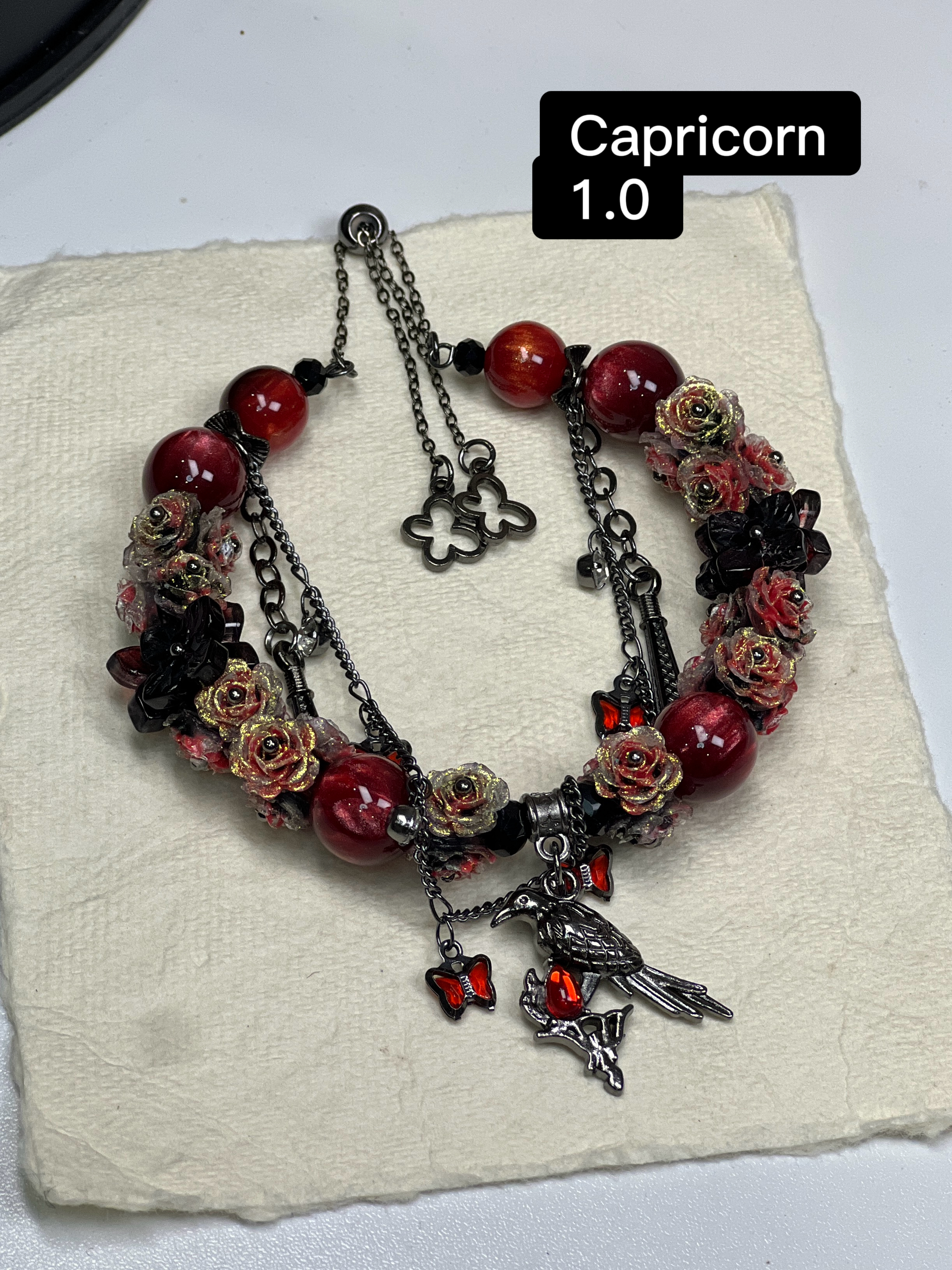 Birthstone Zodiac Adjustable Bracelet