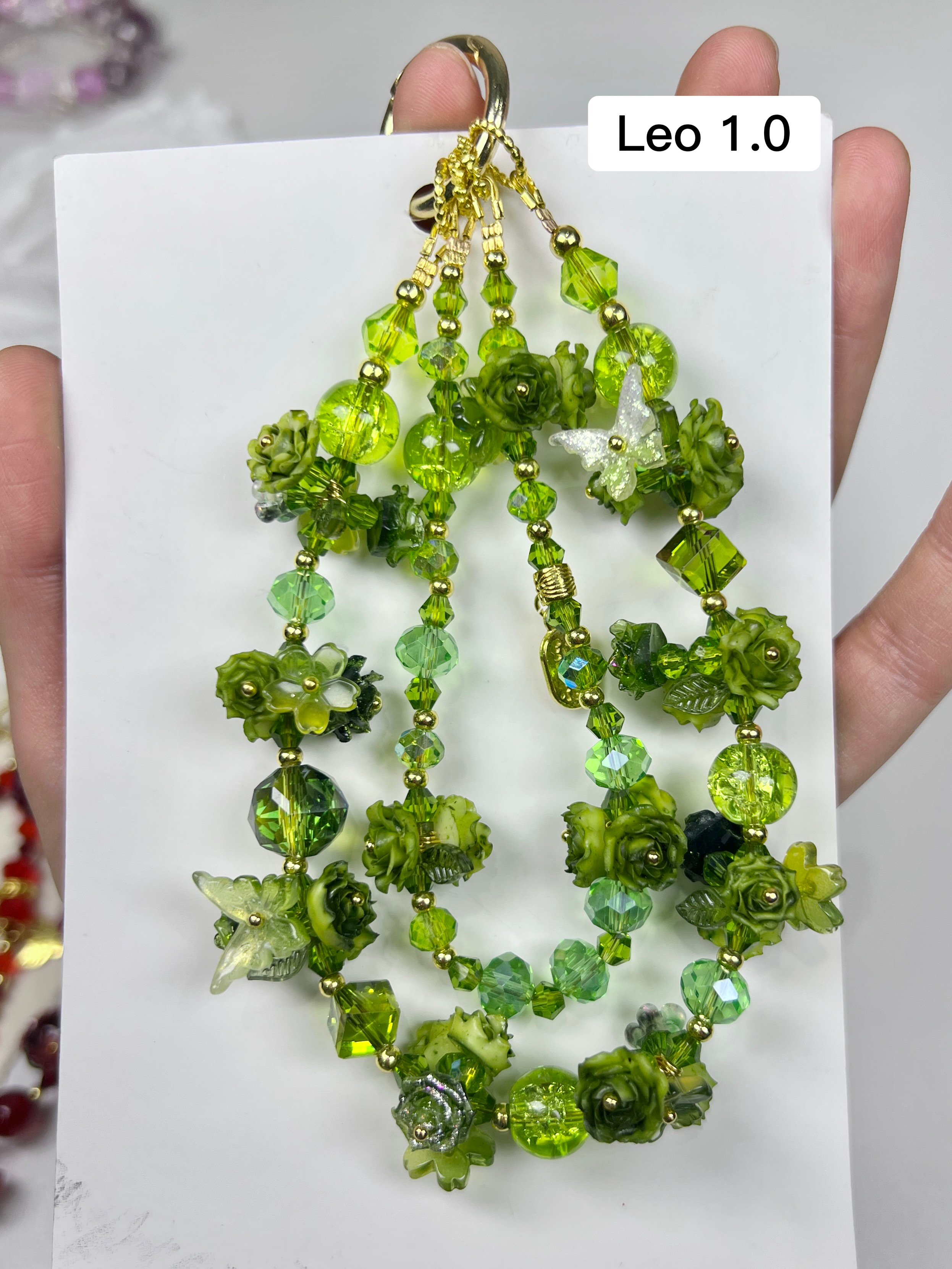 Twin-Loop Zodiac Birthstone Charms phone strap bag charm