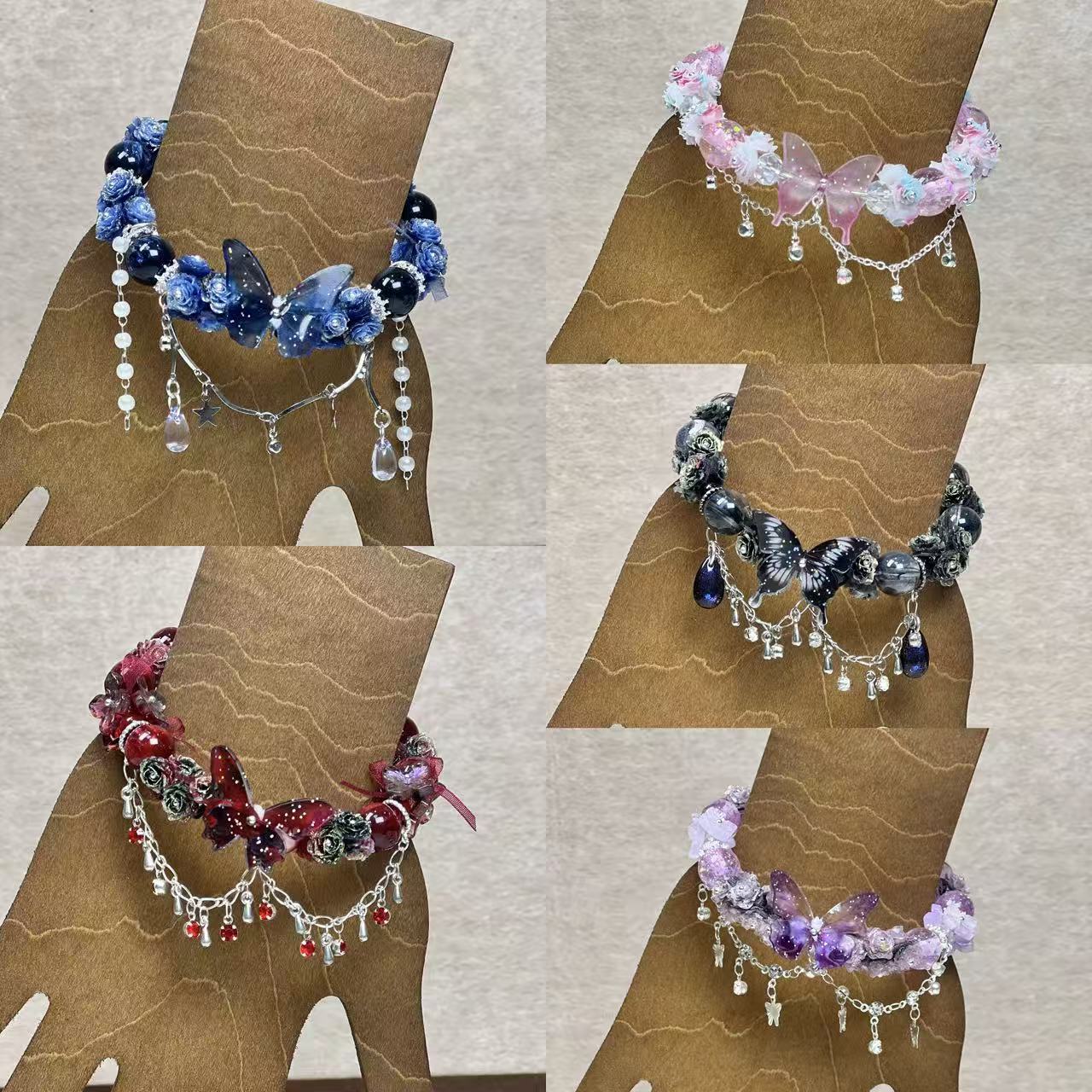 Birthstone Butterfly Zodiac Adjustable Bracelet