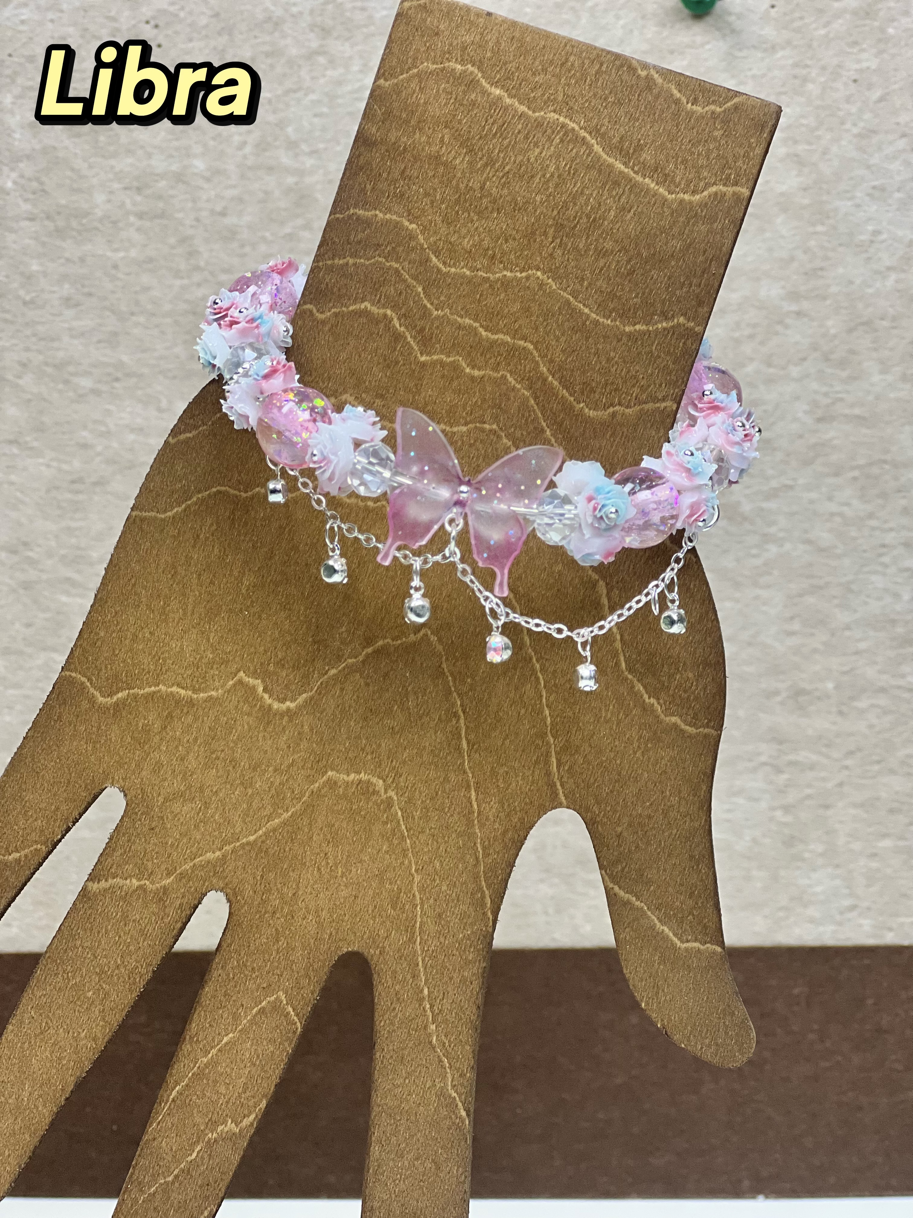 Birthstone Butterfly Zodiac Adjustable Bracelet