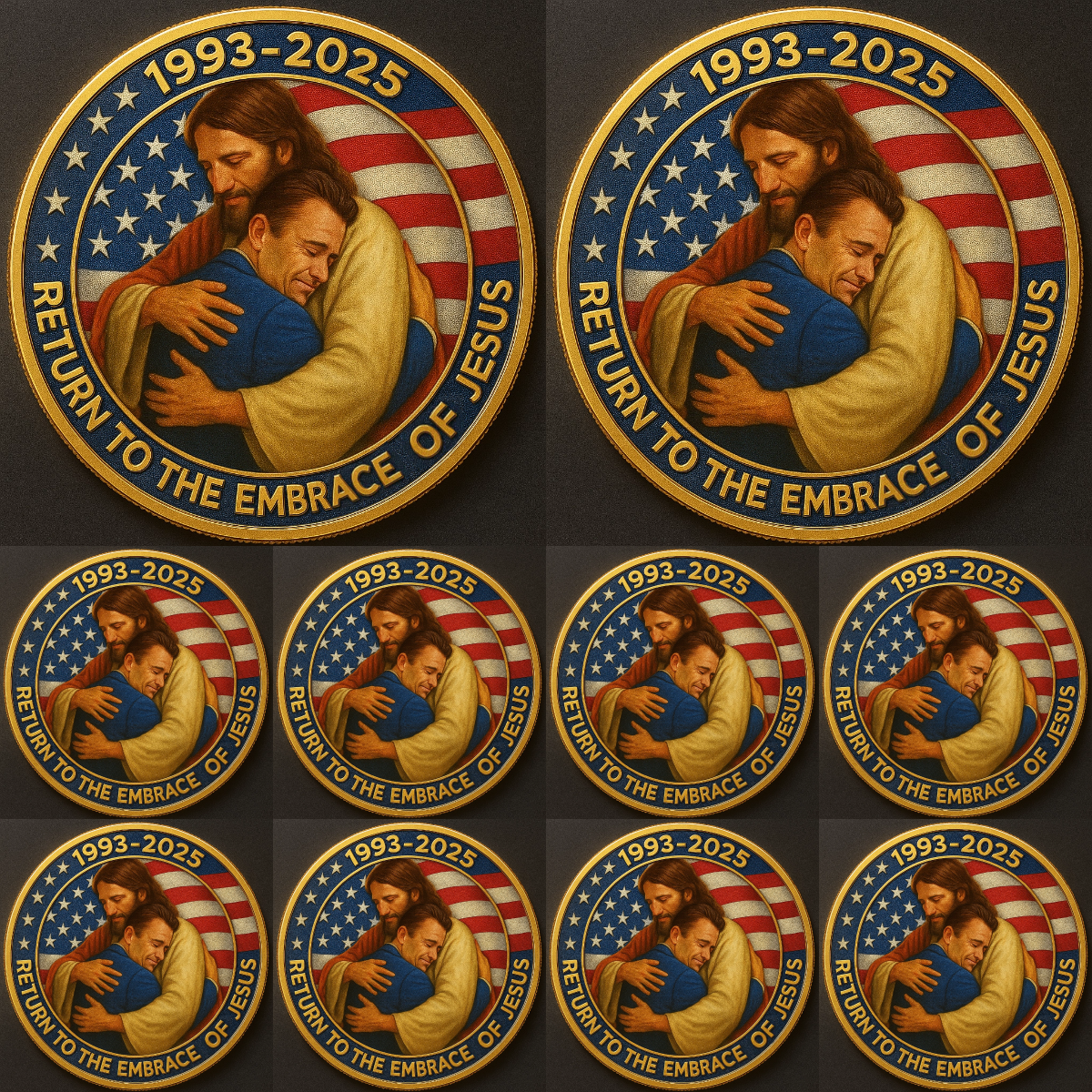 🙏60% OFF For Charlie's Fans - 🎗️🕊️Charlie Embrace Jesus Coin