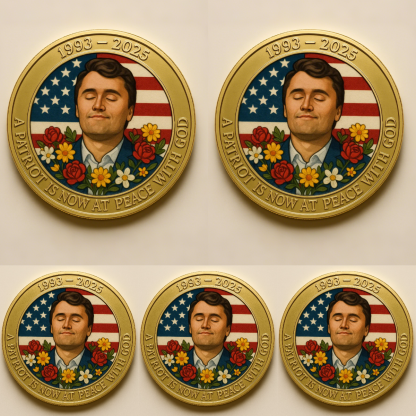 🙏60% OFF For Charlie's Fans - 🎗️🕊️Charlie At Peace Memorial Coin