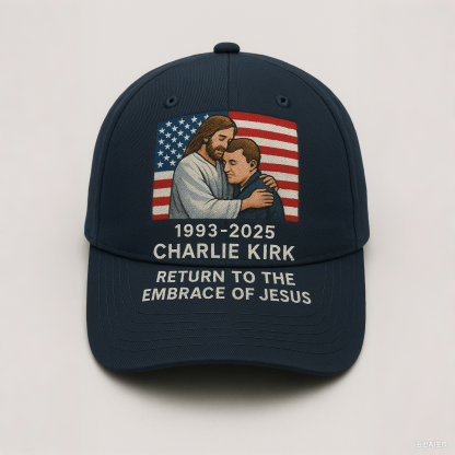 🙏🎗️🕊️Charlie Kirk Embrace Jesus Memorial Hat