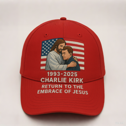🙏🎗️🕊️Charlie Kirk Embrace Jesus Memorial Hat