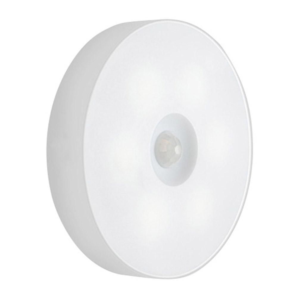 2pcs LED Motion Sensor Lights USB Rechargeable Wireless Cabinet Magnetic Night Lamps warm n white light