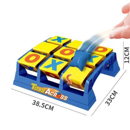 Toss Across Kids Outdoor Game, Bean Bag Toss for Camping and Family Night, Get Three In A Row for 2 to 4 Players