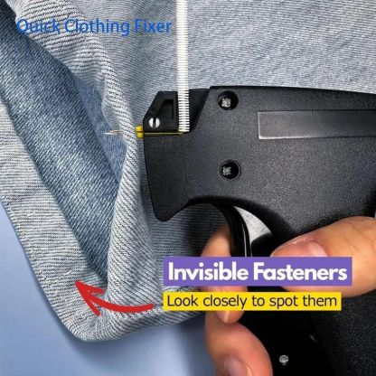 Stitch Gun Clothing Mini Quick Fixer Tagging Tool 100 Bear Buckles 1100 Plastic Needles Micro Stitchy