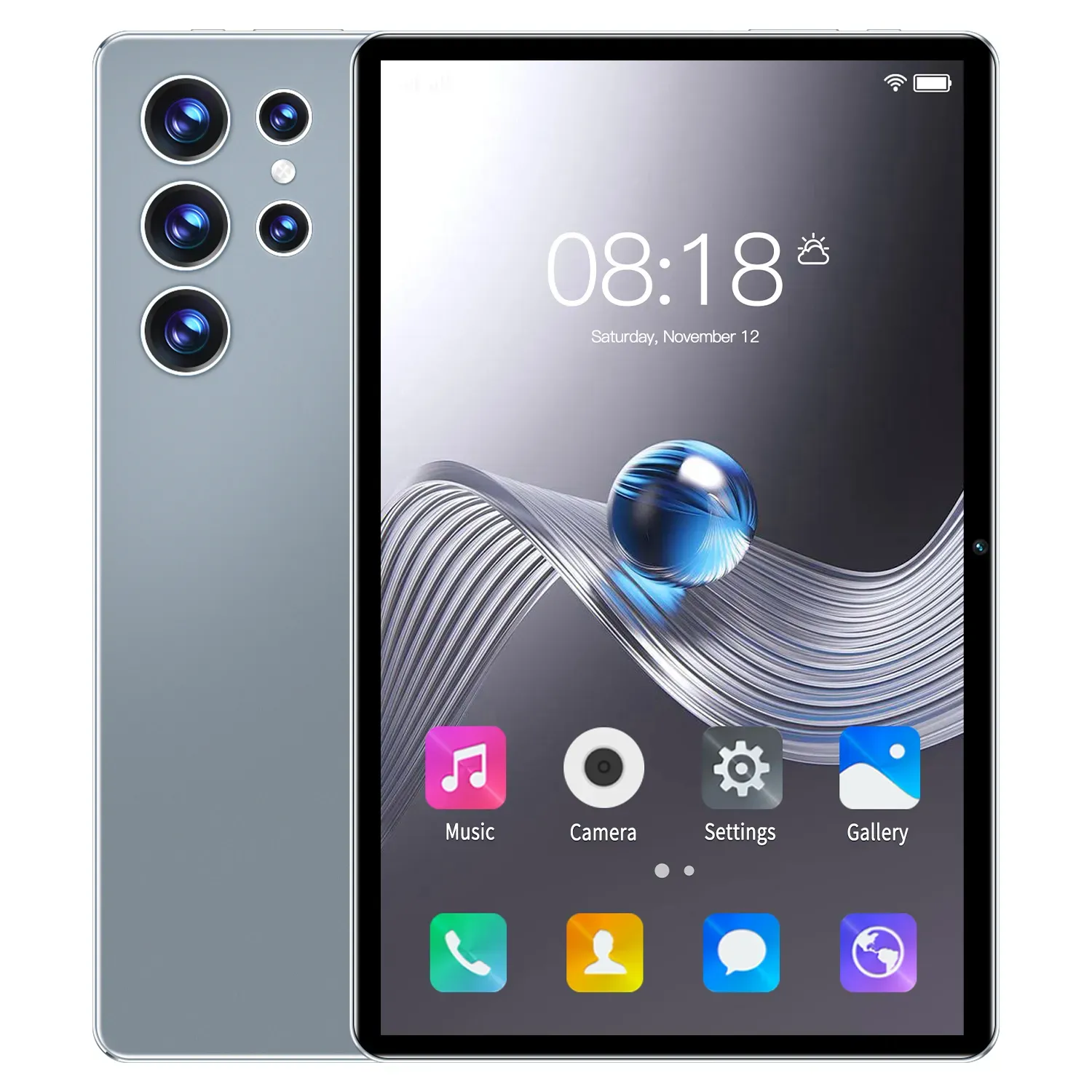 5G Android Tablet 10.1 Inch 16GB 512GB Storage WIFI Dual SIM Long Battery Device Grey Sleek Multimedia Christmas Gifts