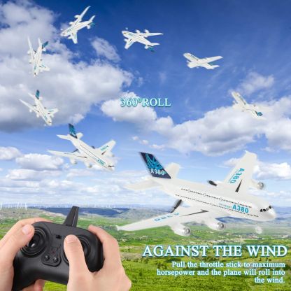 Remote Control Airplane RC 2.4Ghz 3 Channel 6-Axis Gyro EPP Foam Easy Fly Fighter Plane Beginner Kids Birthday Gift Durable