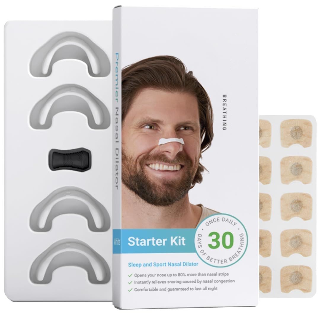 Magnetic Nose Strips,60 Pcs Easier Breath Nasal Strips Anti Snoring,Nose Strips Better Sleep AntiSnore Sleep Aid for Sleep Travel Sports,White