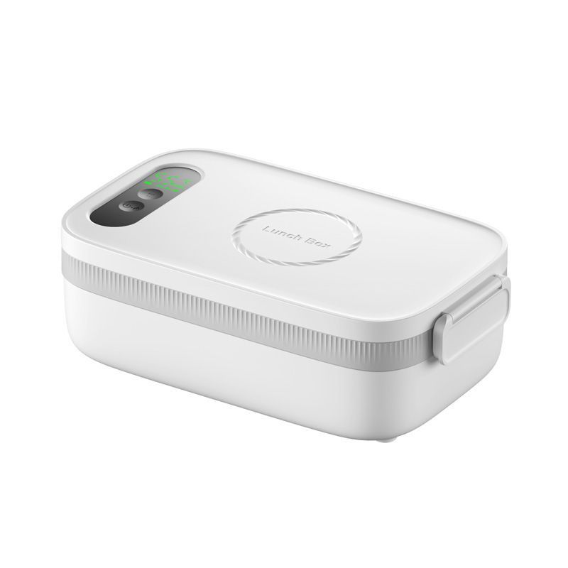Cordless Electric Lunch Box for Adults, 14000mAh Rechargeable Auto Heated Lunch Box, 1L Protable Self-Heating Food Warmer for Car, Office, Travel