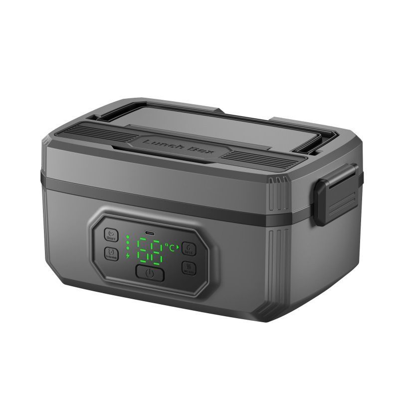 1.2L Cordless Electric Lunch Box, Self Heating Lunch Box Battery Powered with Automatic Heating, BPA Free, Meal Prep Friendly