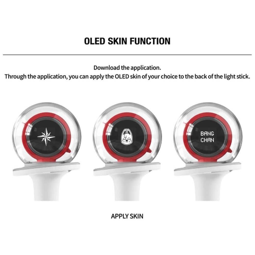 Stray Kids Official Light Stick Ver 2 Kpop Concert Lightstick, LED Fan Merchandise for Concert Events Collectors