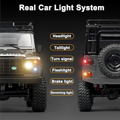 Skymaker MN99S RC Rock Crawler 4x4 Land Rover RC Crawler 1/12 Scale Remote Control Truck All Terrains Proportional Throttle Steering 280 Motor Upgraded