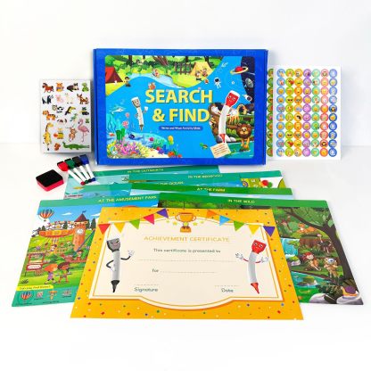 Preschool Learning Activities Search and Find Books,Travel Game for Road Trip Car Airplane,Busy Book Activity Books Birthday Gifts for Kids Ages 3+