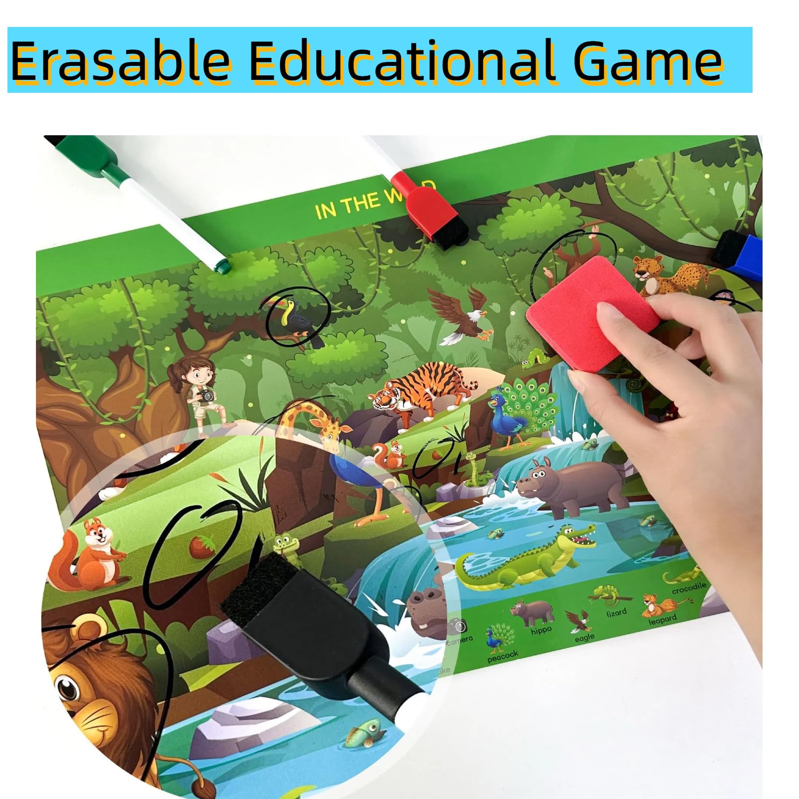Preschool Learning Activities Search and Find Books,Travel Game for Road Trip Car Airplane,Busy Book Activity Books Birthday Gifts for Kids Ages 3+