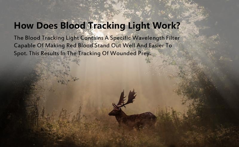 Rechargeable Blood Tracking Light for Night Hunting 2000 Lumens Blood Trail Tracking Flashlight Gifts for Hunter handheld powerful Festival Gift