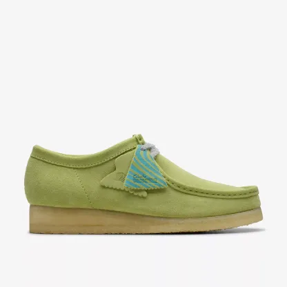 WALLABEE PALE LIME SUEDE