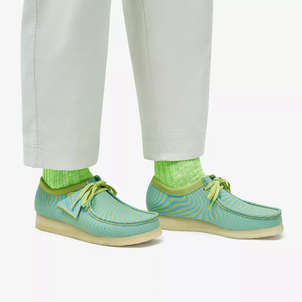 WALLABEE PALE LIME SUEDE