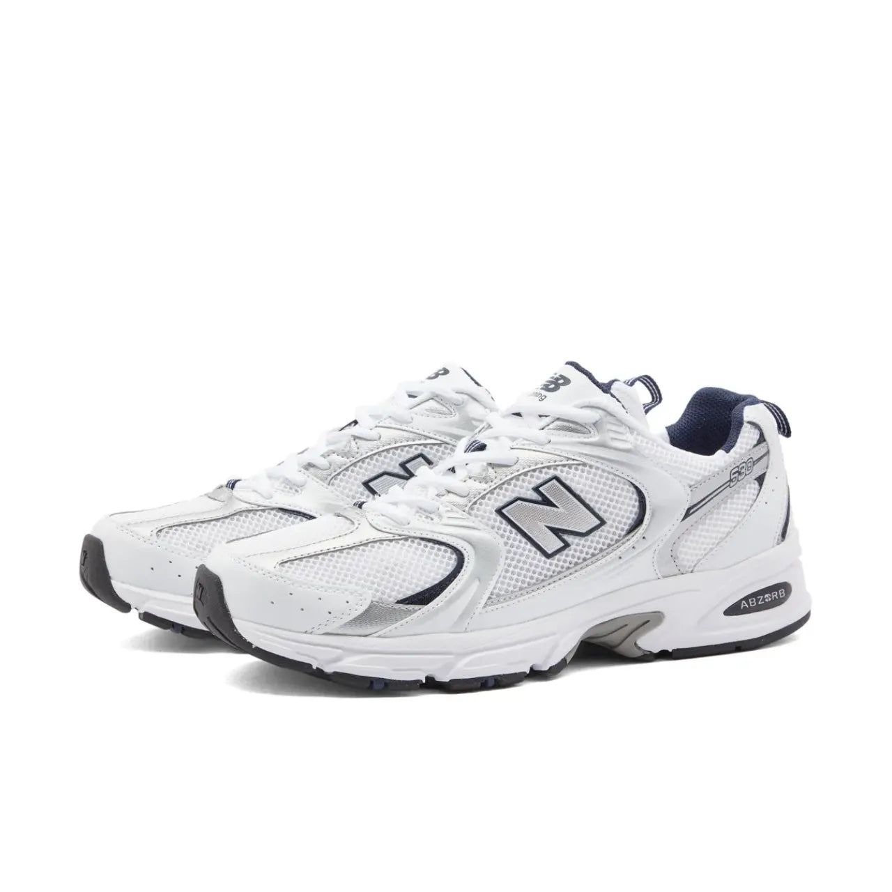 New Balttgance 530 White Silver Navy